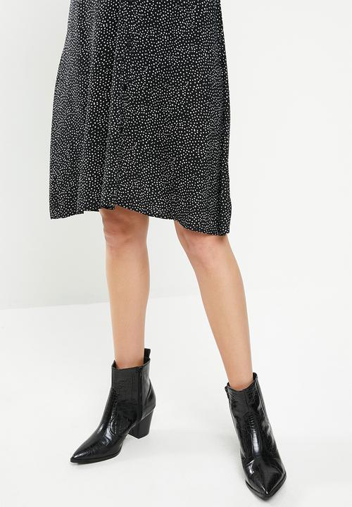 Jacqueline de Yong - Ollie 7/8 shirt dress - black & white