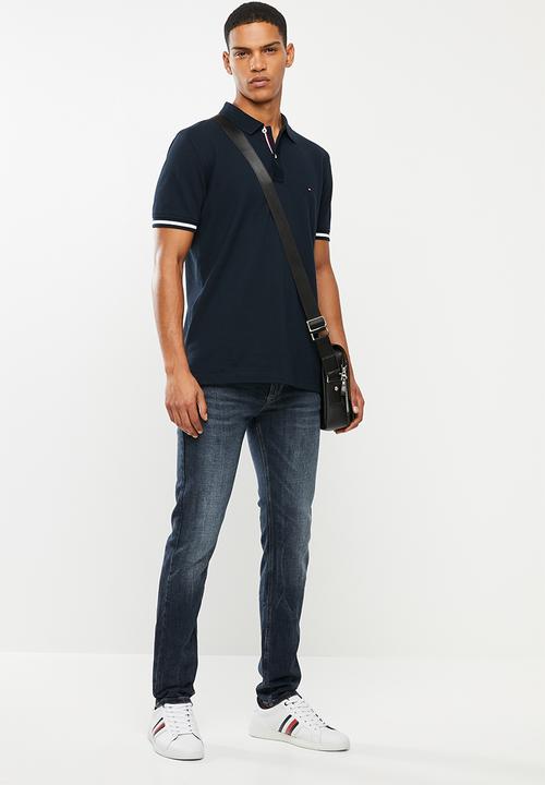 Tommy Hilfiger - Basic tipped regular polo - navy 