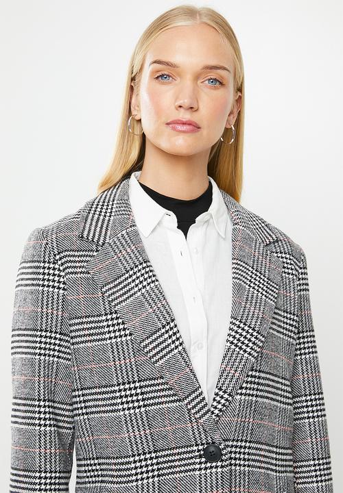 Jacqueline de Yong - Emma check jacket - multi 