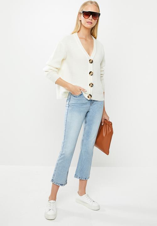Factorie - Cropped flare jeans -  blue