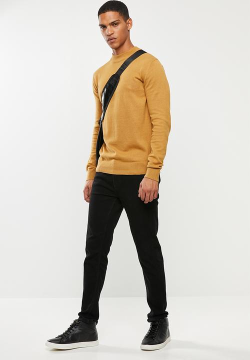 Brave Soul - Turtle knitwear - yellow