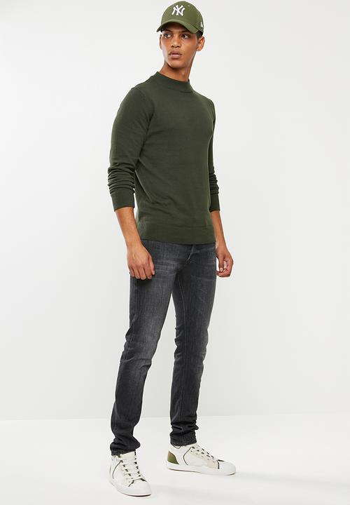 Brave Soul - Turtle knitwear - khaki