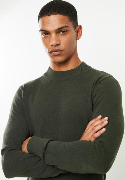 Brave Soul - Turtle knitwear - khaki