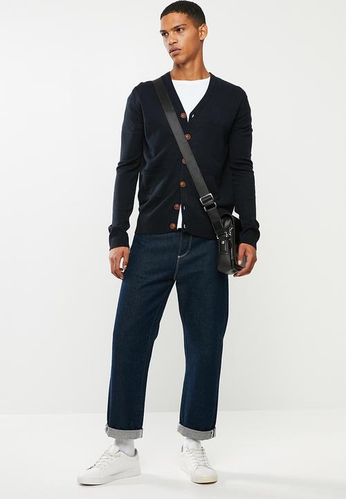 Brave Soul - Ghazelie button up cardi - navy