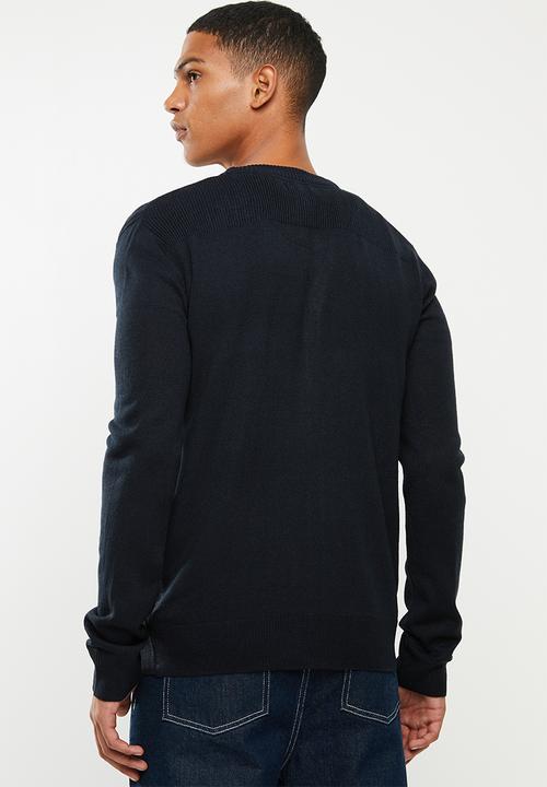 Brave Soul - Ghazelie button up cardi - navy