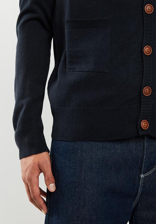 Brave Soul - Ghazelie button up cardi - navy