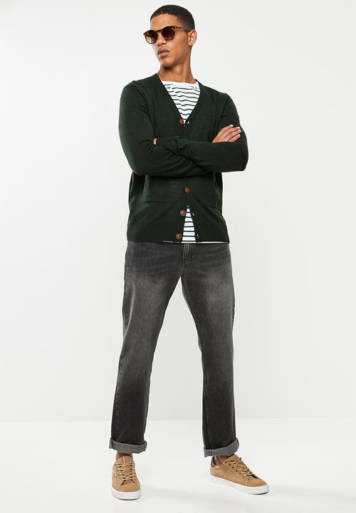 Brave Soul - Ghazelie button up cardi - green