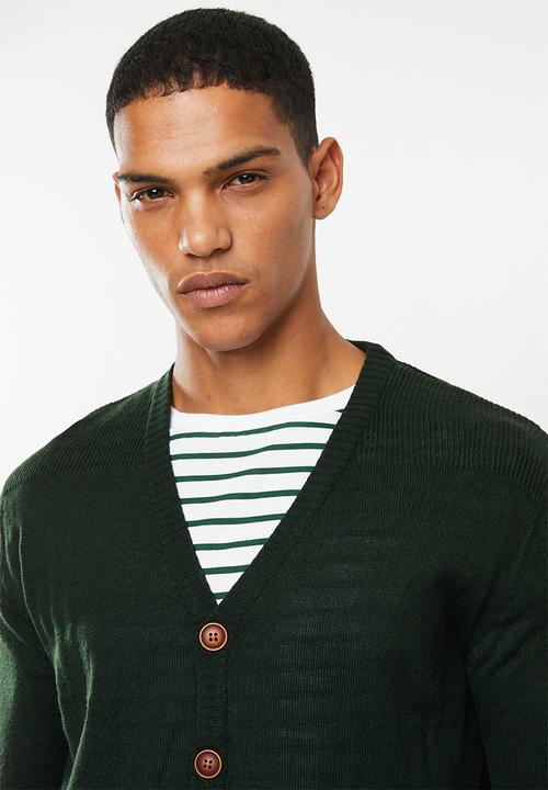 Brave Soul - Ghazelie button up cardi - green