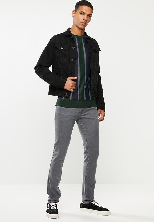 Brave Soul - Lyons vertical stripe crew knitwear - multi