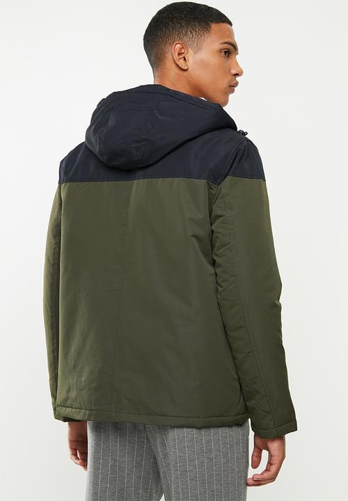 Brave Soul - Koeman Jacket - khaki & navy 
