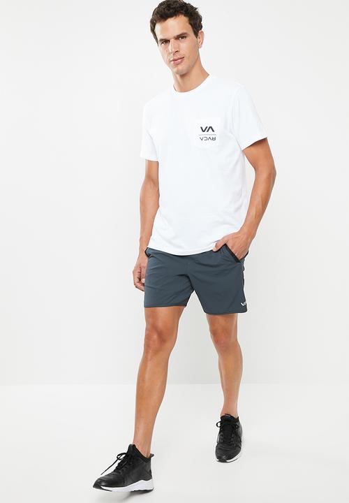 RVCA - Down with pocket tee - white