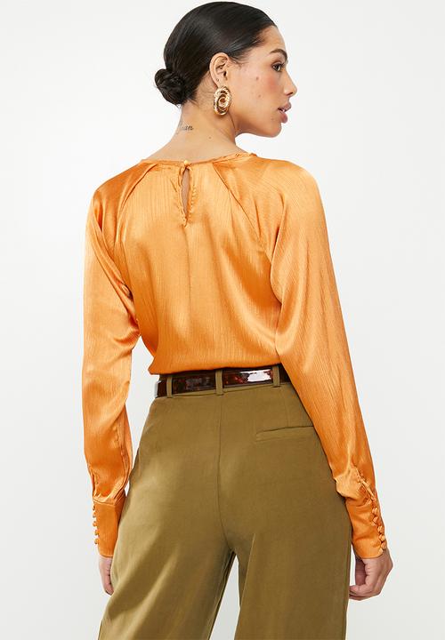 Glamorous - Satin blouse - orange