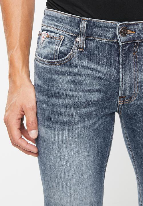 GUESS - Slim fit straight leg jeans - blue