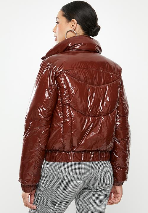Missguided - Cire puffer jacket - red
