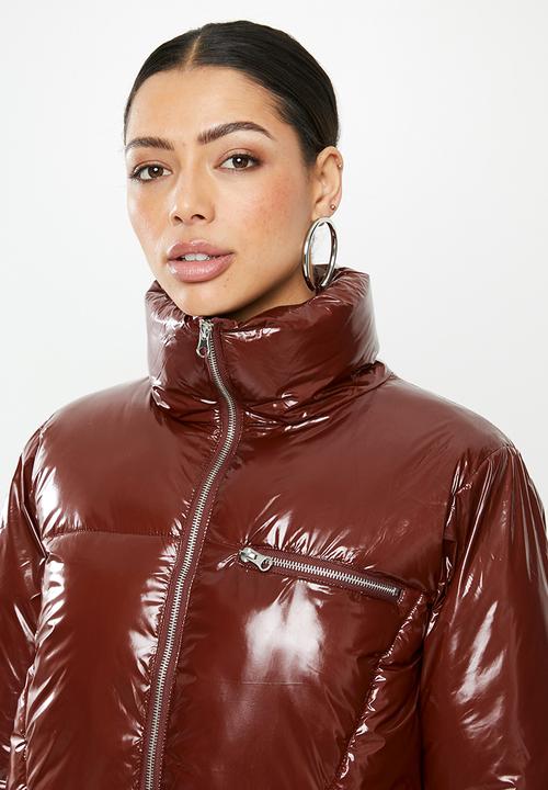 Missguided - Cire puffer jacket - red