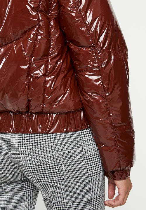 Missguided - Cire puffer jacket - red