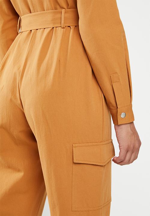 Glamorous - Ginger military jumpsuit - orange 