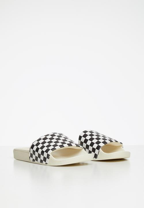 Vans - Checkerboard slide - black & white