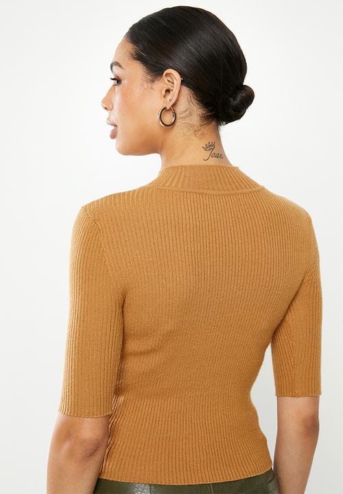 Glamorous - High neck knit- tan 