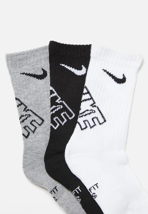 Nike - Nike hbr df crew 3 pack socks - multi
