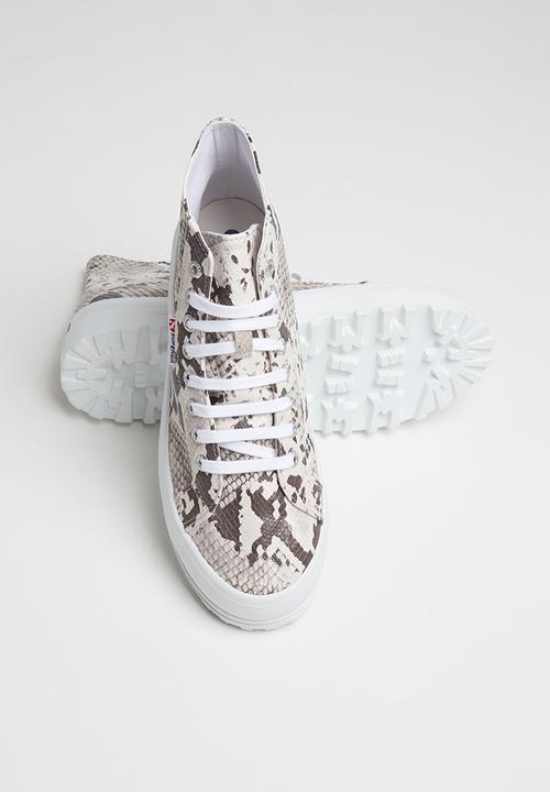 SUPERGA - 2341 Snake pu - taupe/black