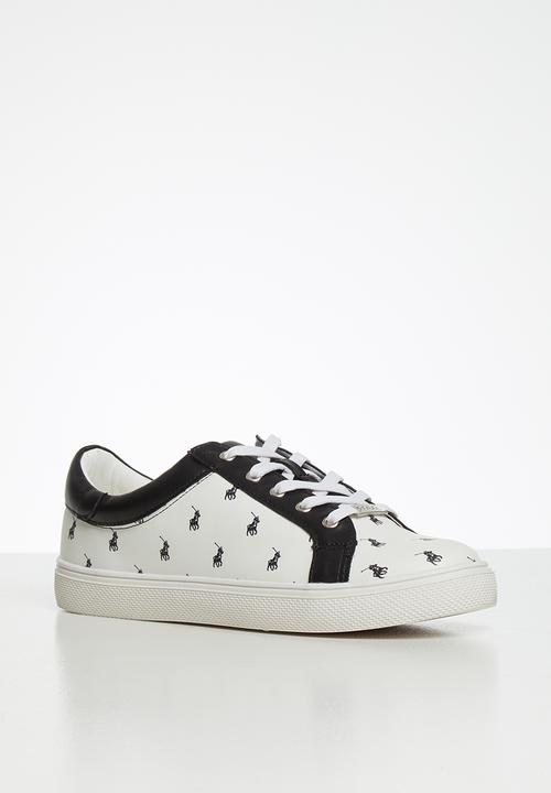 POLO - Valerie monogram sneaker - white