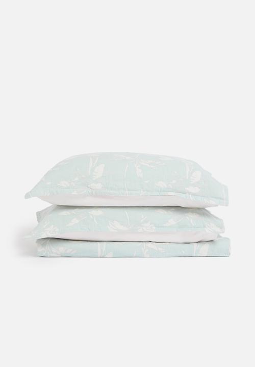 Linen House - Tropea duvet cover - aqua