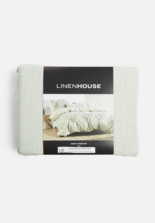 Linen House - Alli duvet cover - green