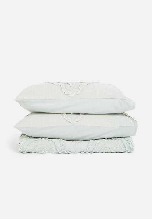 Linen House - Alli duvet cover - green