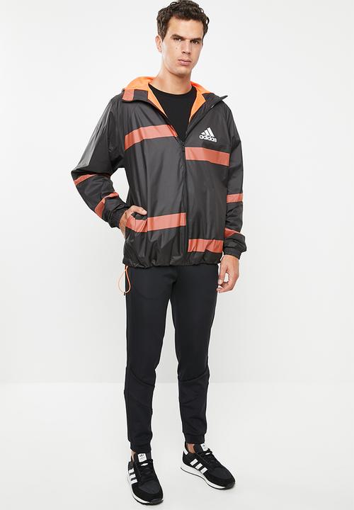 adidas Performance - Adidas w.n.d jacket - black & orange 