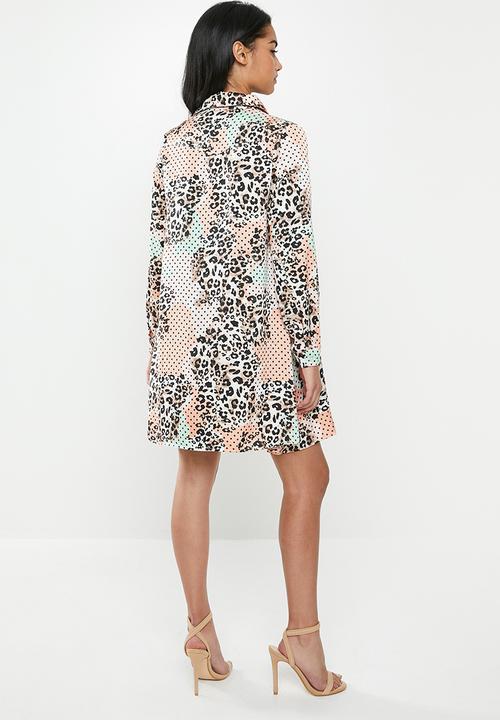 Glamorous - Petite leopard tunic - multi