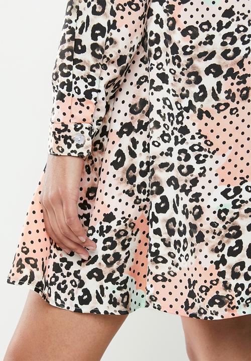 Glamorous - Petite leopard tunic - multi