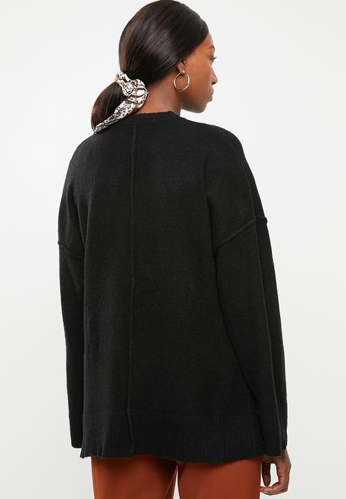 Cotton On - Maternity side button pullover - black