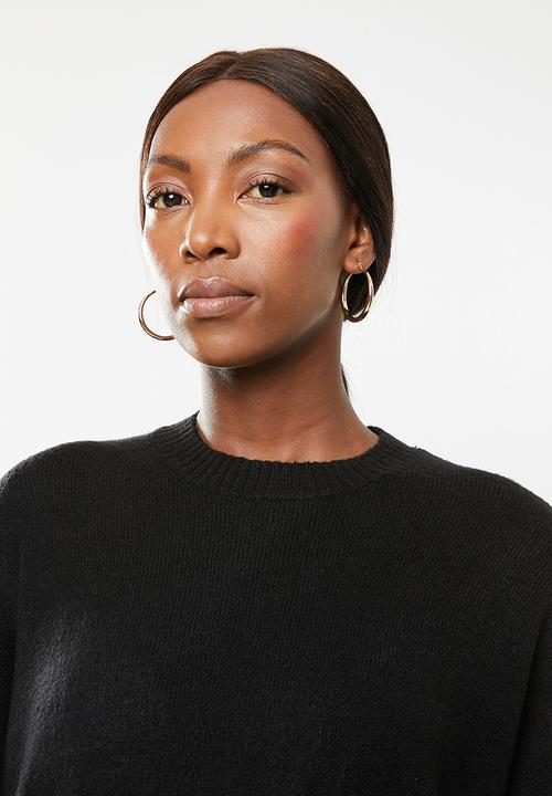 Cotton On - Maternity side button pullover - black