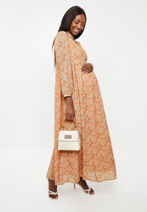 Glamorous - Maternity printed floral maxi - multi