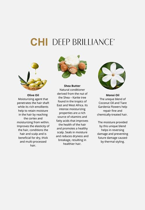 CHI - Deep Brilliance Olive & Monoi Optimum Moisture Shampoo