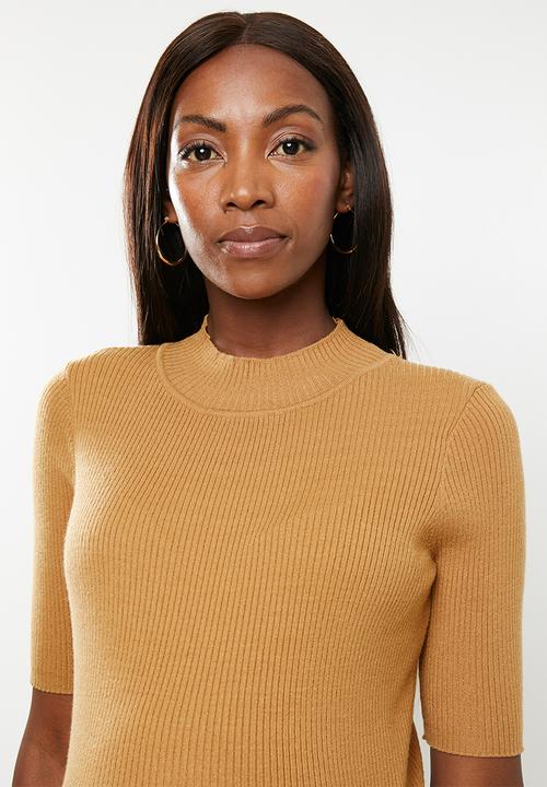 Glamorous - Maternity high neck knit - camel