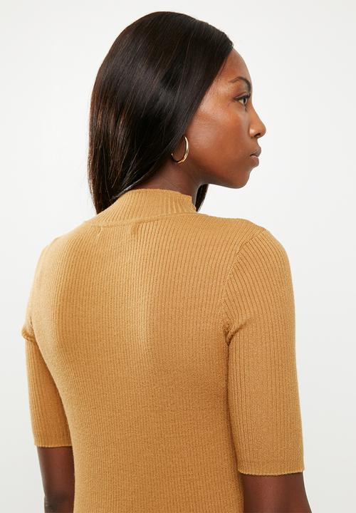 Glamorous - Maternity high neck knit - camel