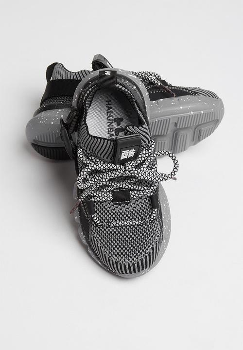 Pop Candy - Boys sneaker - grey & black