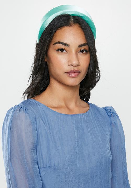 Glamorous - Petite sheer sleeve tiered - blue