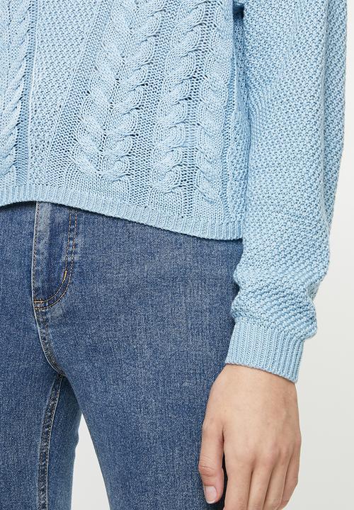 ONLY - Sara long sleeve pullover - blue