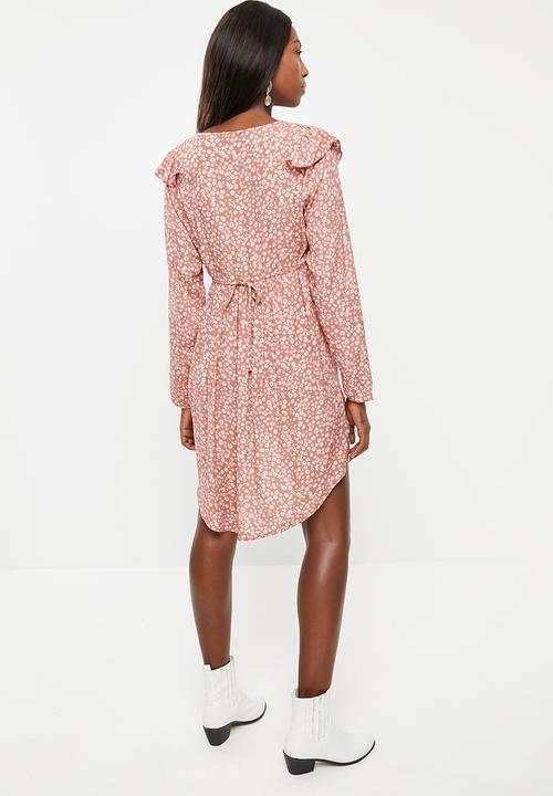 Cotton On - Maternity cross front babydoll dress Frankie daisy - canyon rose