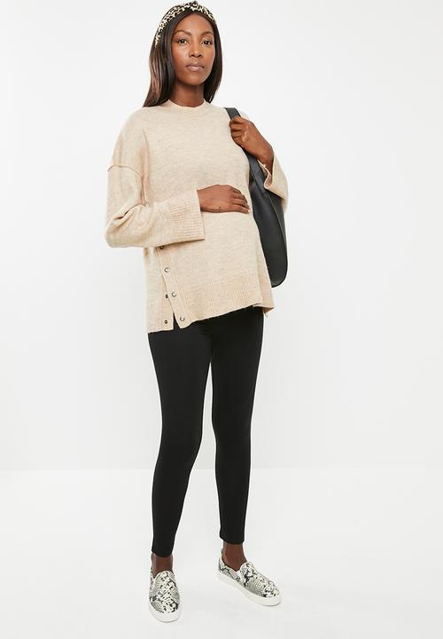 Cotton On - Maternity ponte pants - black