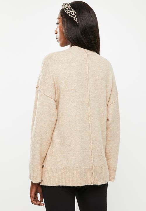 Cotton On - Maternity os side button pullover - oatmeal