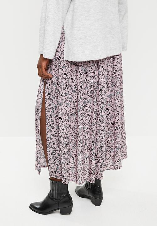 Cotton On - Nadia maxi skirt Blair floral paisley - keepsake lilac
