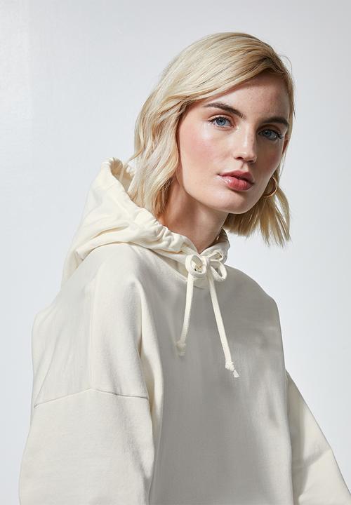 Superbalist - Longline hoodie - cream 