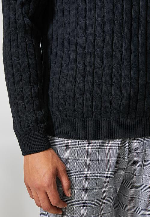 Superbalist - Premium cable knit - black