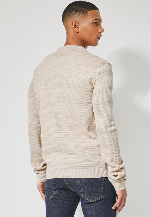 Superbalist - Zip through knit bomber - beige