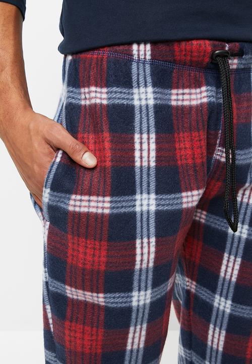 Brave Soul - Bert fleece lounge pants - multi