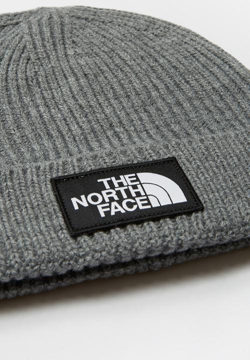 The North Face - The North Face logo box cuf beanie - grey